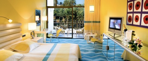 Yellow and Turquoise Room