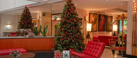 Christmas tree at the lobby