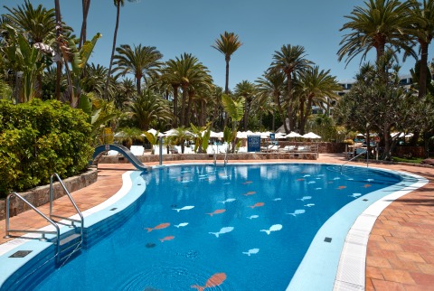 Children can enjoy their own kids pool at this family resort in Gran Canaria