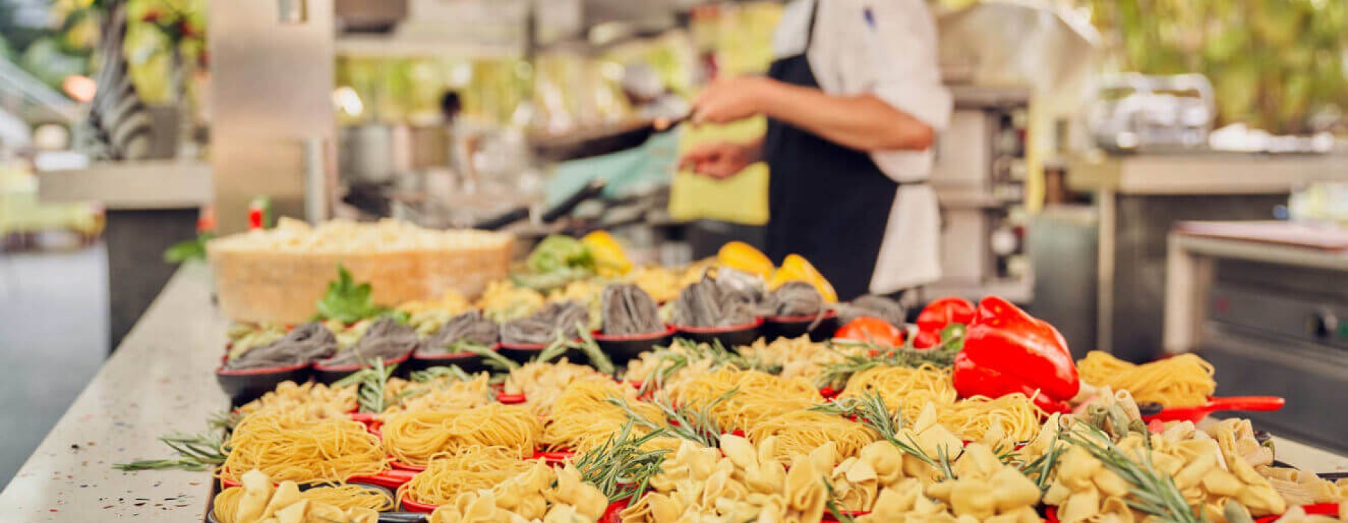 Pasta fresca expuesta Seaside Palm Beach